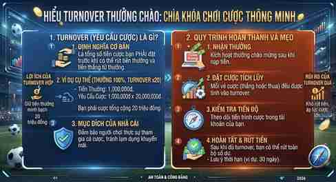Thưởng chào mừng và vòng cược turnover